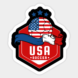 USA Soccer Souvenir Sticker